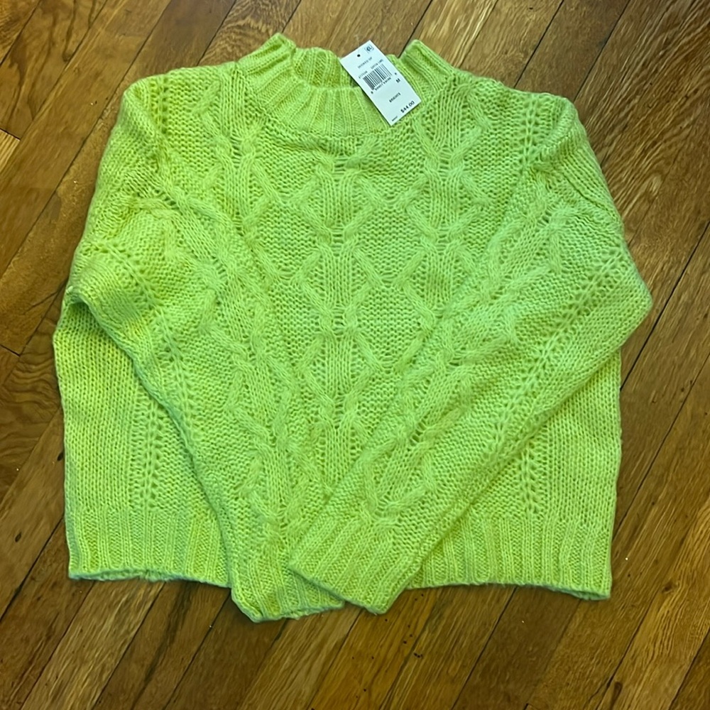 Cute sweater ( like green ) looks beautiful in person